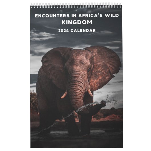 ncounters in Africa's Wild Kingdom, kalender 2024, (Hoes)