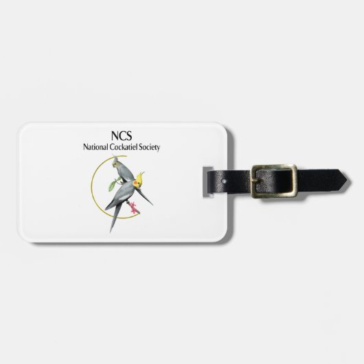 NCS-Bagagelabel met lederen riem Bagagelabel (Voorkant horizontaal)