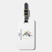 NCS-Bagagelabel met lederen riem Bagagelabel (Voorkant verticaal)