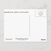 NCSSM, Reynolds Dorm, Durham, North Carolina Briefkaart (Achterkant)