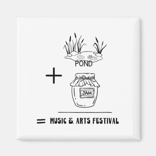 Nd Jam Rad City Michigan Michigander Music Arts Fe Magneet (Voorkant)