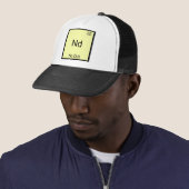 Nd - Natuurlijk Chemie Element Symbool Grappig Trucker Pet (In situ)