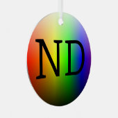 ND (NeuroDiverse) Metalen Ornament (Voorkant Rechts)