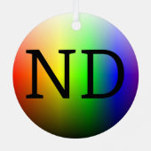 ND (NeuroDiverse) Metalen Ornament (Achterkant)