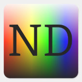 ND (NeuroDiverse) Vierkante Sticker (Voorkant)