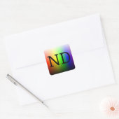 ND (NeuroDiverse) Vierkante Sticker (Envelop)