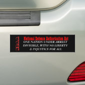 NDAA BUMPERSTICKER (Op auto)