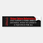 NDAA BUMPERSTICKER (Voorkant)