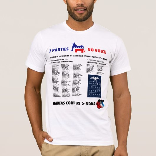 Ndaa National Defence Authorisation Act T-shirt (Voorkant)