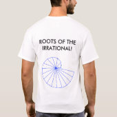NDE KLAUWE BLAUW, DE ROOTEN VAN DE IRRATIONELE! T-SHIRT (Achterkant)