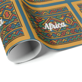 Ndebele Afrikaans patroon aanpasbaar Cadeaupapier