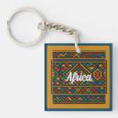 Ndebele Afrikaans Patroon Sleutelhanger (voorkant)