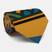 Ndebele Afrikaans patroon Stropdas (Opgerold)