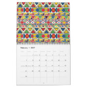 Ndebele-patronen: een jaar van levendige traditie kalender (Feb 2027)