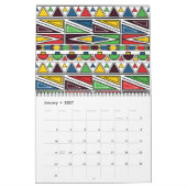 Ndebele-patronen: een jaar van levendige traditie kalender (Jan 2027)