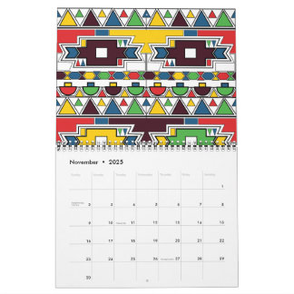 Ndebele-patronen: een jaar van levendige traditie kalender