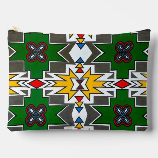 Ndebele traditionele kleding Afrikaanse stamkunst  Etui (Voorkant)