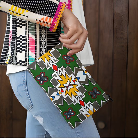 Ndebele traditionele kleding Afrikaanse stamkunst  Etui