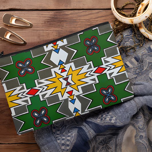 Ndebele traditionele kleding Afrikaanse stamkunst  Etui