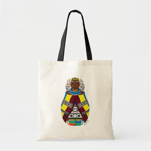 Ndebele, Zuid-Afrikaanse Matryoshka Bag Tote Bag (Voorkant)
