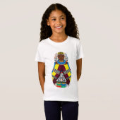 Ndebele, Zuid-Afrikaanse Matryoshka Girls' T-Shirt (Voorkant volledig)