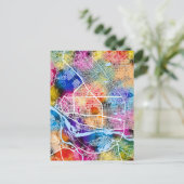 N'Djamena Chad Stadsplattegrond Briefkaart (Staand voorkant)