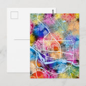 N'Djamena Chad Stadsplattegrond Briefkaart (Voorkant / Achterkant)