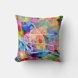 N'Djamena Chad Stadsplattegrond Kussen