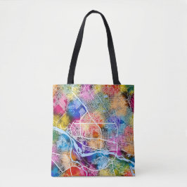 N'Djamena Chad Stadsplattegrond Tote Bag