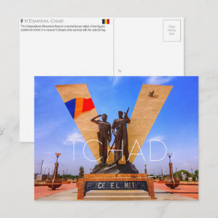 N'djamena, Tsjaad Reisansichtkaart Briefkaart