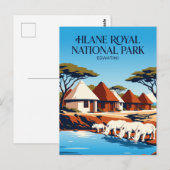 Ndlovu Kamp Eswatini Briefkaart (Voorkant / Achterkant)