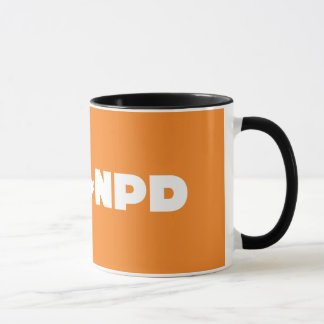 NDP Black 11 oz Ringer Mok