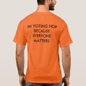 NDP Mannen T Shirt (Achterkant)