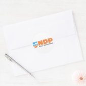 NDP Prince Edward Island Logo Ronde Sticker (Envelop)