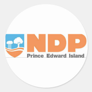 NDP Prince Edward Island Logo Ronde Sticker