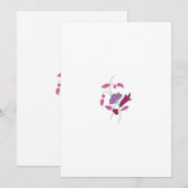 Ndrrmc-stijl, zachte paarse, Jazzberry Jam Feestdagenkaart (Voorkant / Achterkant)