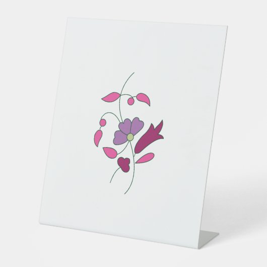 Ndrrmc Style, Soft Paars, Jazzberry Jam Reclamebord Met Voetstuk (Voorkant)