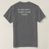 NDT NEEMT HERSENEN R EEG/EP T., CNIM, CLTM, SNELST T-SHIRT (Design achterkant)