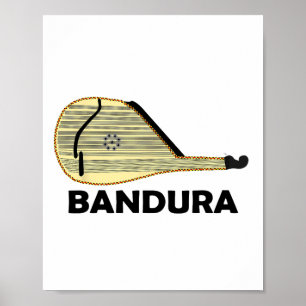Ndura - Oekraïens Instrument Kobza Oekraïne Volksm Poster
