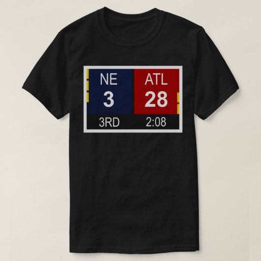NE 3 vs ATL 28 Champions Comeback Essential T-Shir T-shirt (Design voorkant)