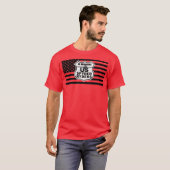 NE Arkansas-hoofdstuk - Zwarte Vlag & Logo's T-shirt (Voorkant volledig)