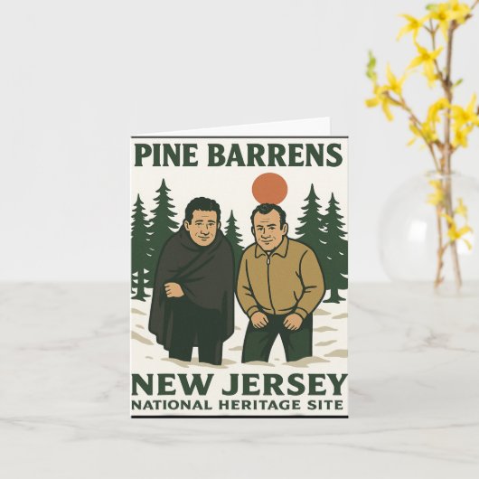 Ne Barrens New Jersey Graphic Design  Kaart (Gele Bloem)