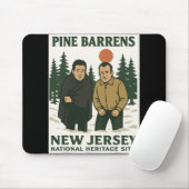 Ne Barrens New Jersey Graphic Design Muismat (Met muis)
