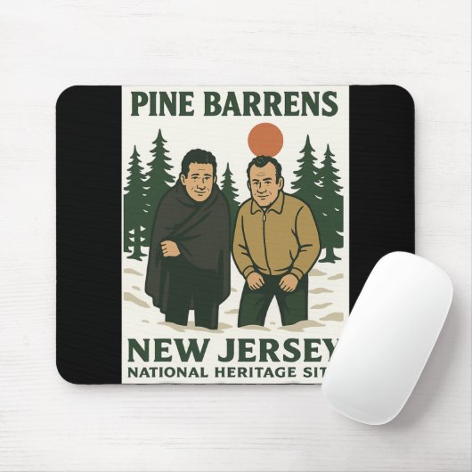Ne Barrens New Jersey Graphic Design  Muismat (Met muis)