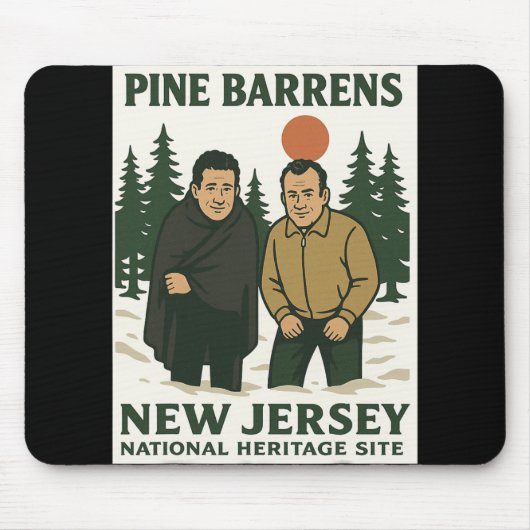 Ne Barrens New Jersey Graphic Design Muismat (Voorkant)