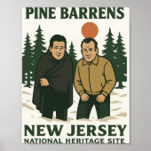Ne Barrens New Jersey Graphic Design  Poster (Voorkant)