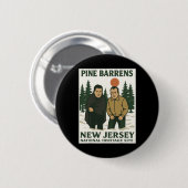 Ne Barrens New Jersey Graphic Design  Ronde Button 5,7 Cm (Voorkant /achterkant)