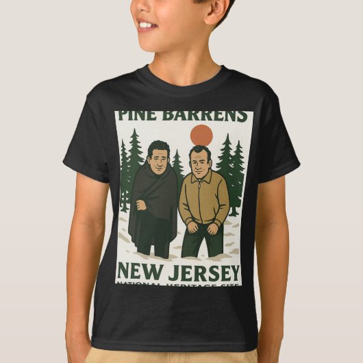 Ne Barrens New Jersey Graphic Design  T-shirt (Voorkant)