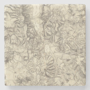 NE California en NW Nevada 2 Stenen Onderzetter