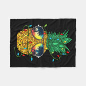 Ne Christmas In July Trocal Christmas Hawaiian  Fleece Deken (Voorkant (Horizontaal))